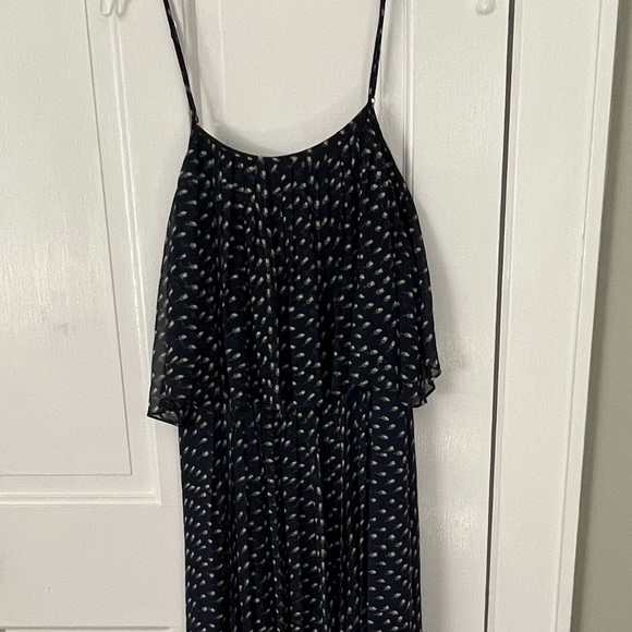 girl. By Band of Outsiders Ditsy Tulip Print 100% Silk Dress Size 0 Boho Summer - Picture 5 of 14